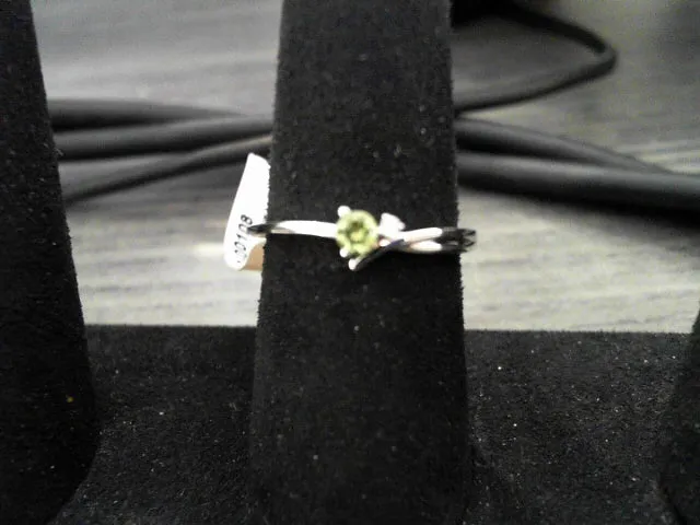 10K PERIDOT AND DIA TWIST BAND