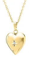 14K Gold Filled Children's Heart Locket Necklace