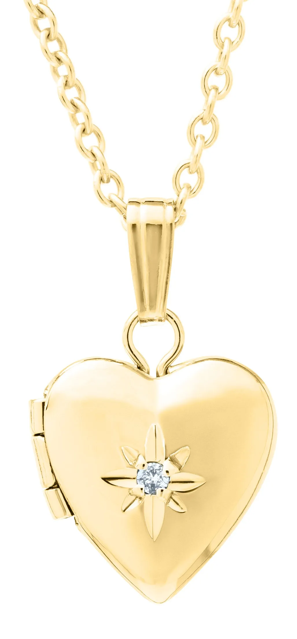 14K Gold Filled Children's Heart Locket Necklace