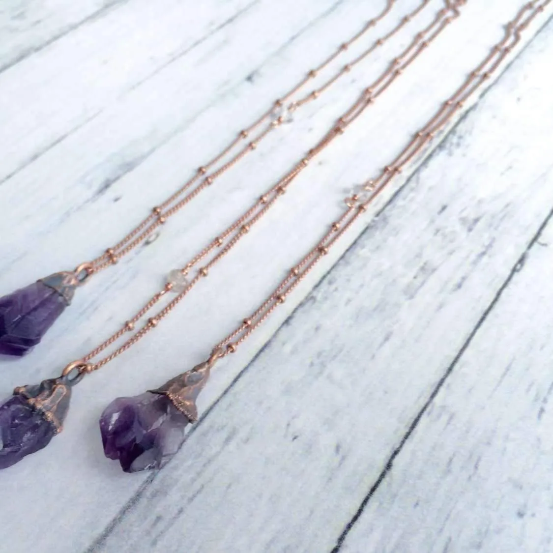 18" Amethyst Necklace*