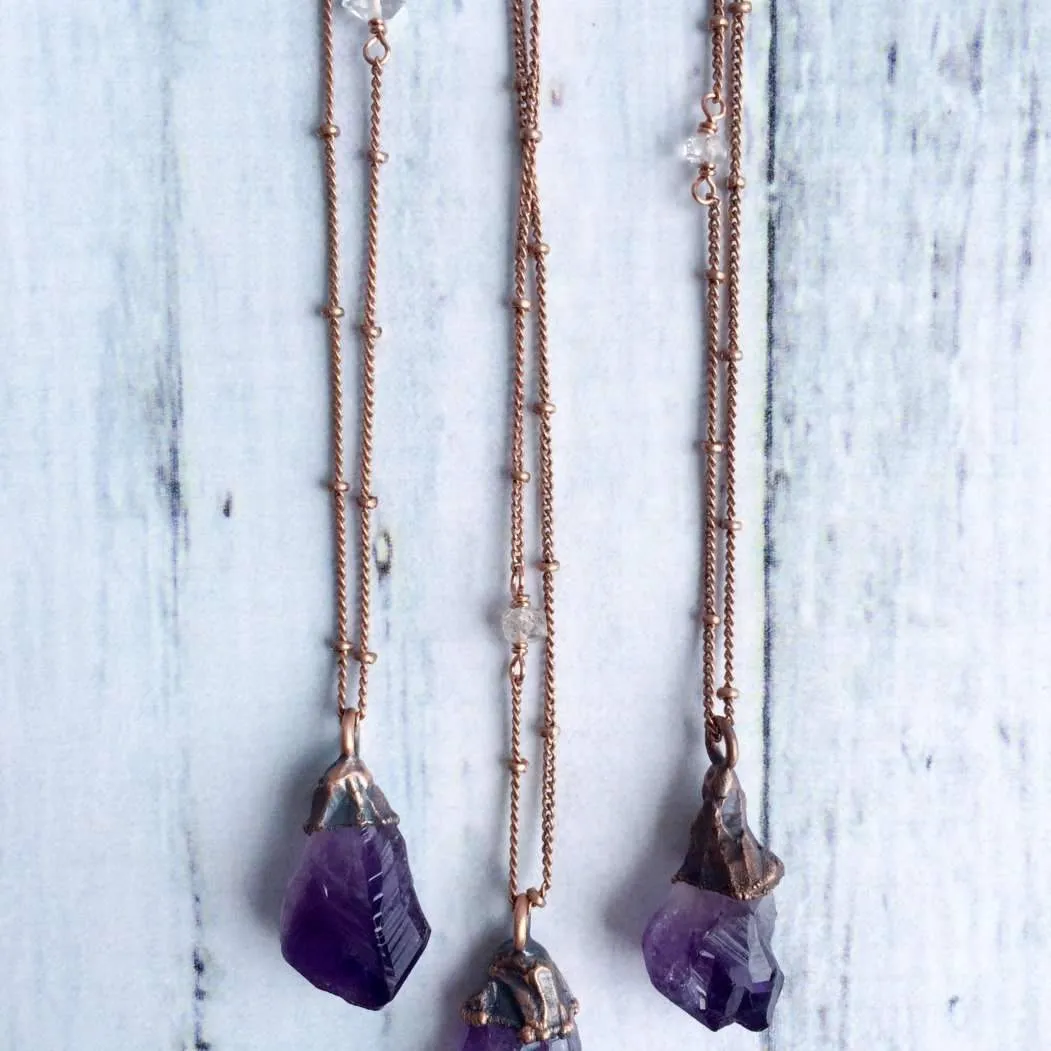 18" Amethyst Necklace*