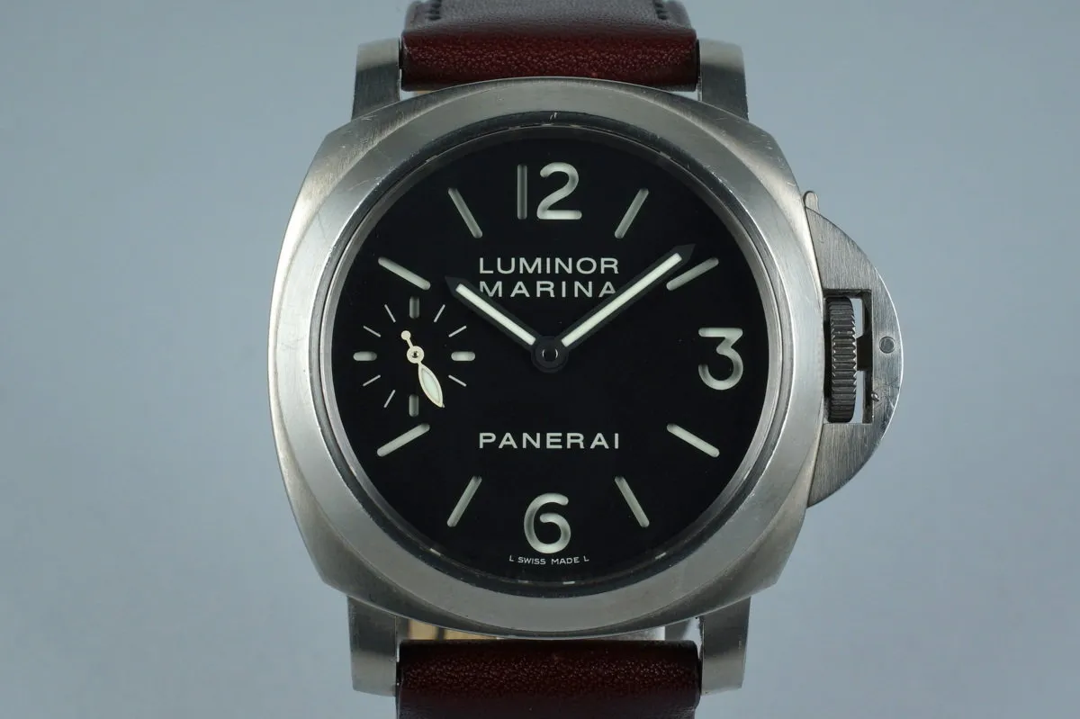 2005 Panerai PAM 177 Titanium Marina with Box and Papers