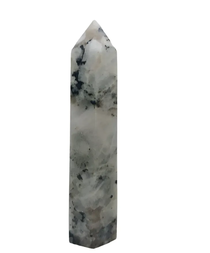 85G Rainbow Moonstone Crystal Tower