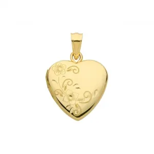 9ct Yellow Gold Heart Locket PN1096