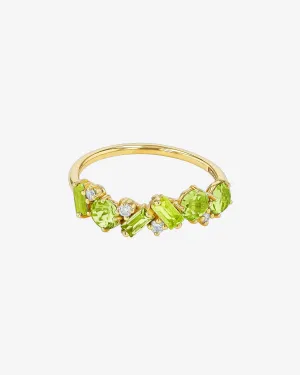 Amalfi Blend Peridot Half Band