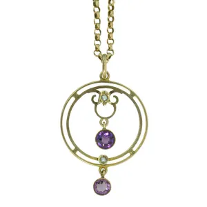 Amethyst & Pearl Necklace