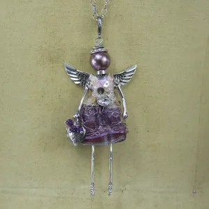 Amethyst Angel Necklace