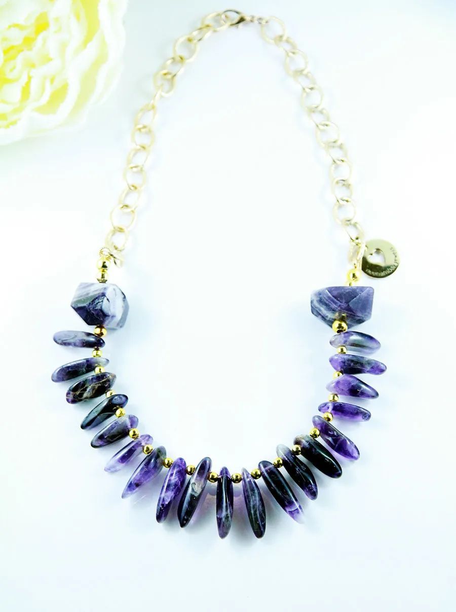 Amethyst Collar Necklace