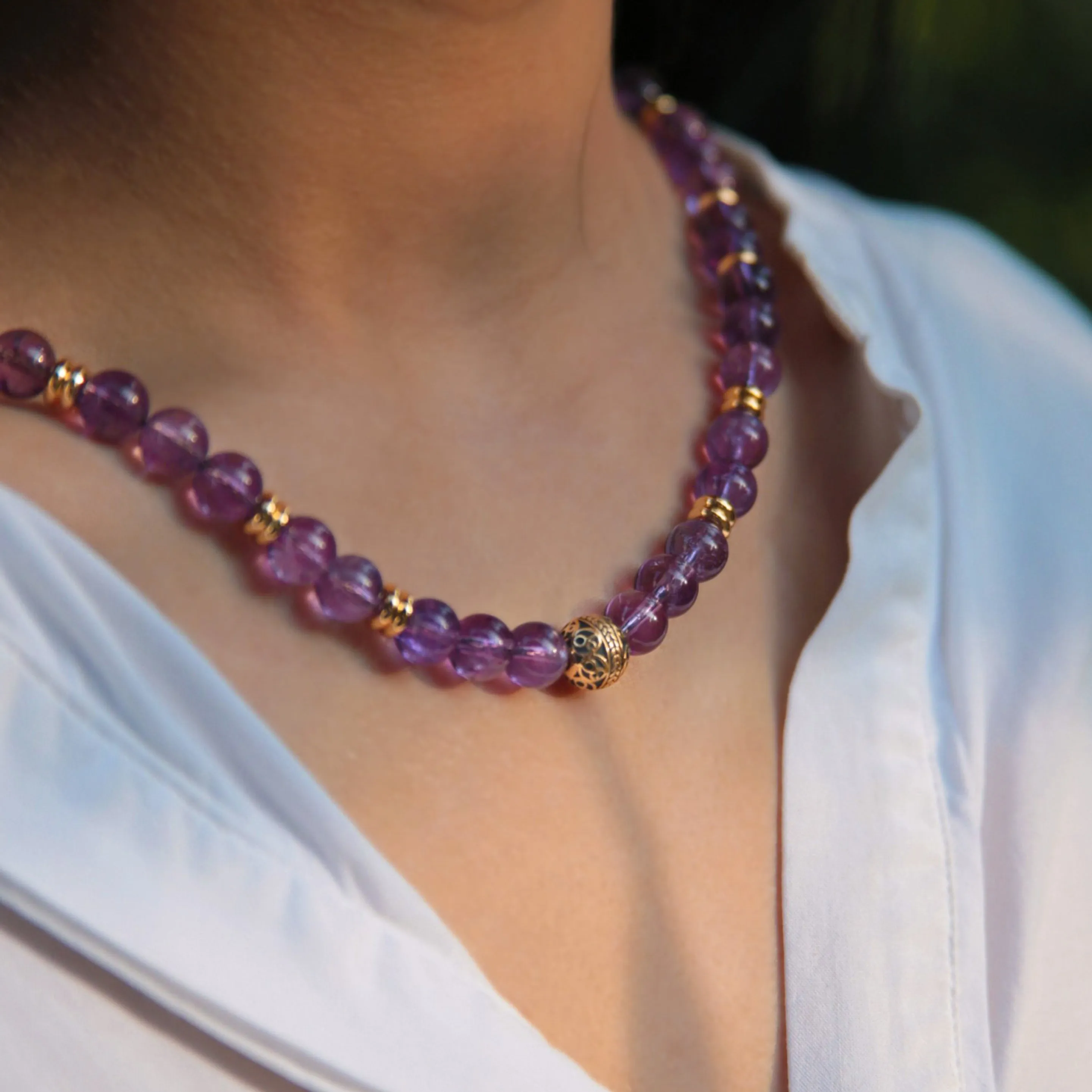 Amethyst Crystal Necklace