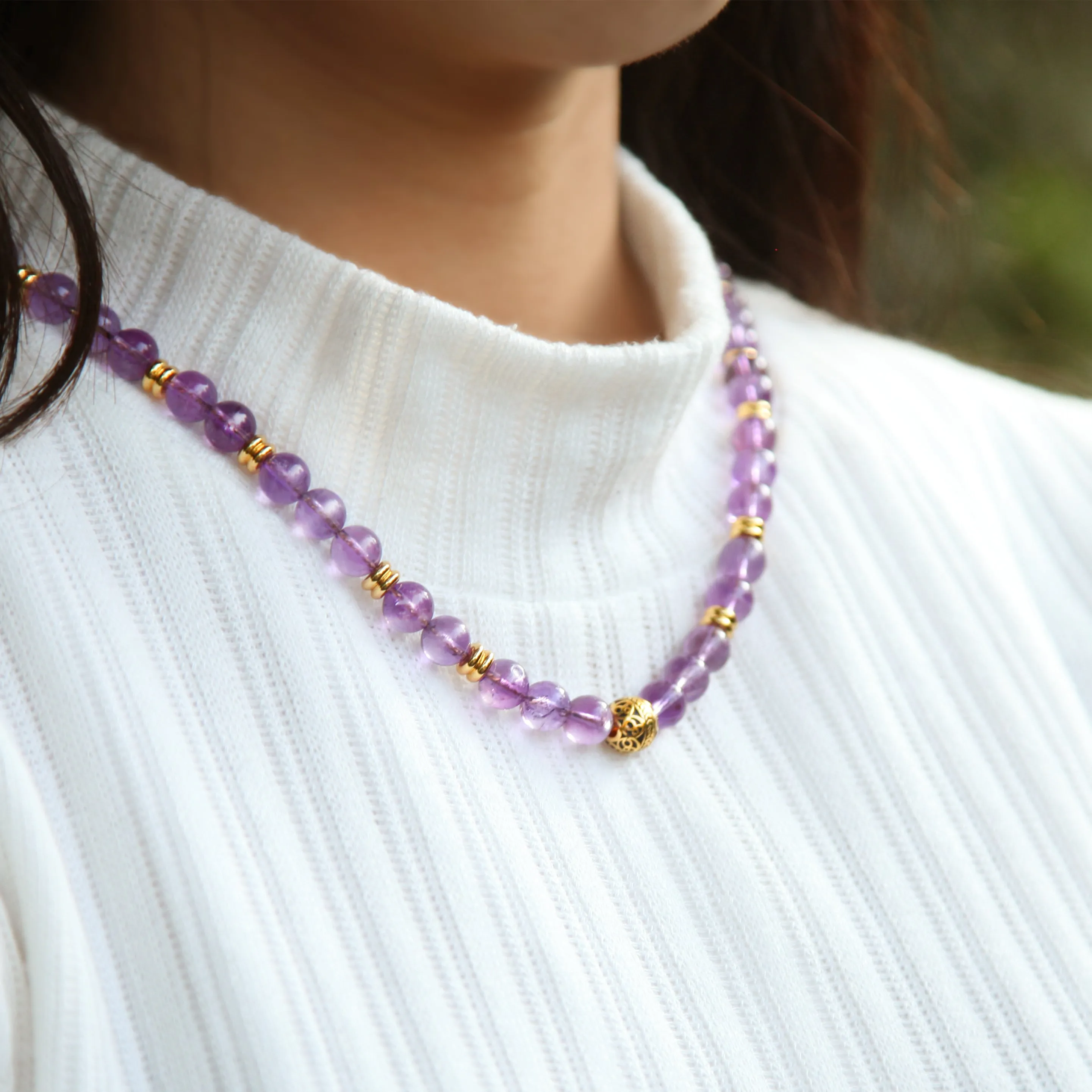 Amethyst Crystal Necklace