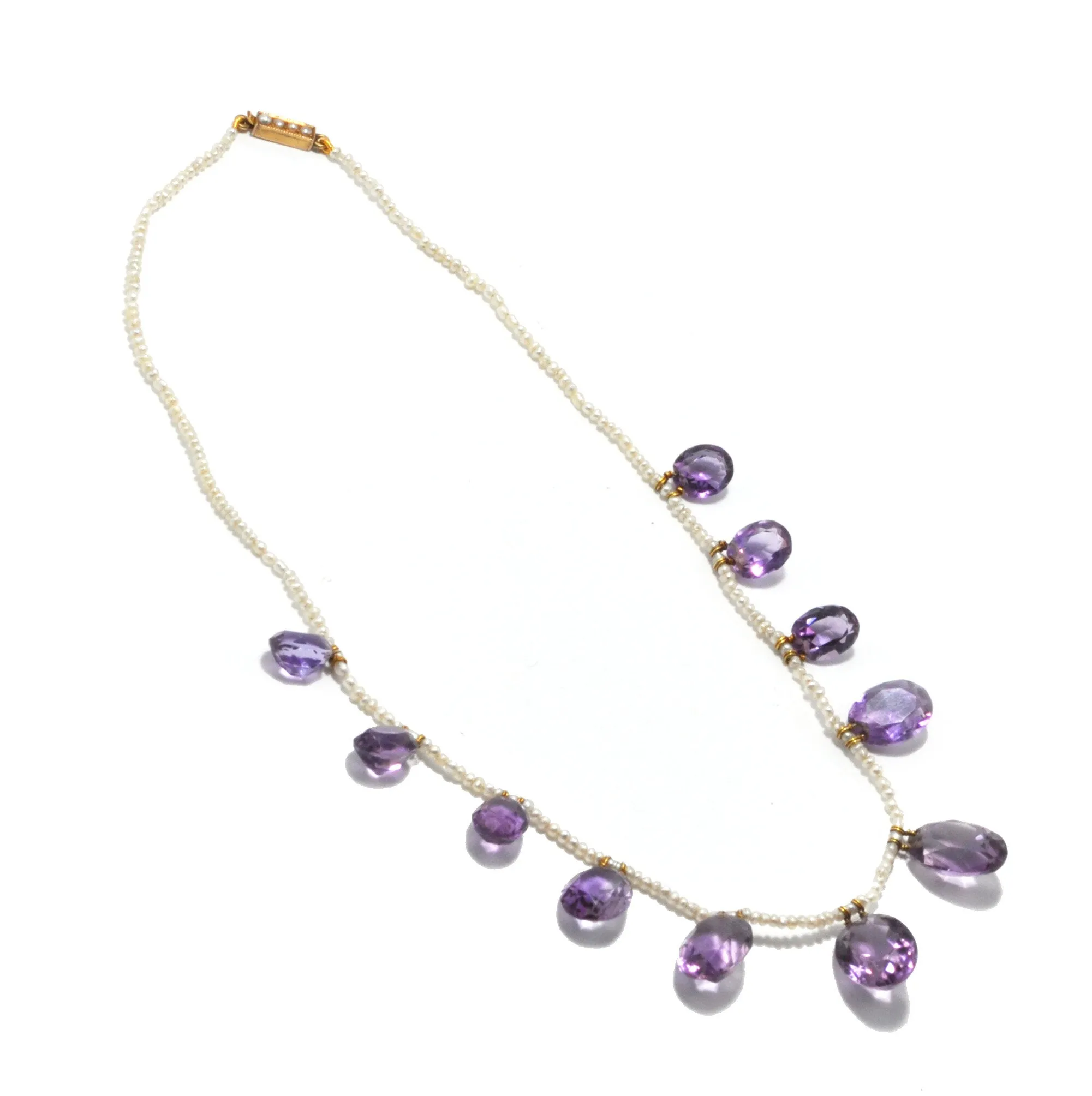 Amethyst Drop Necklace