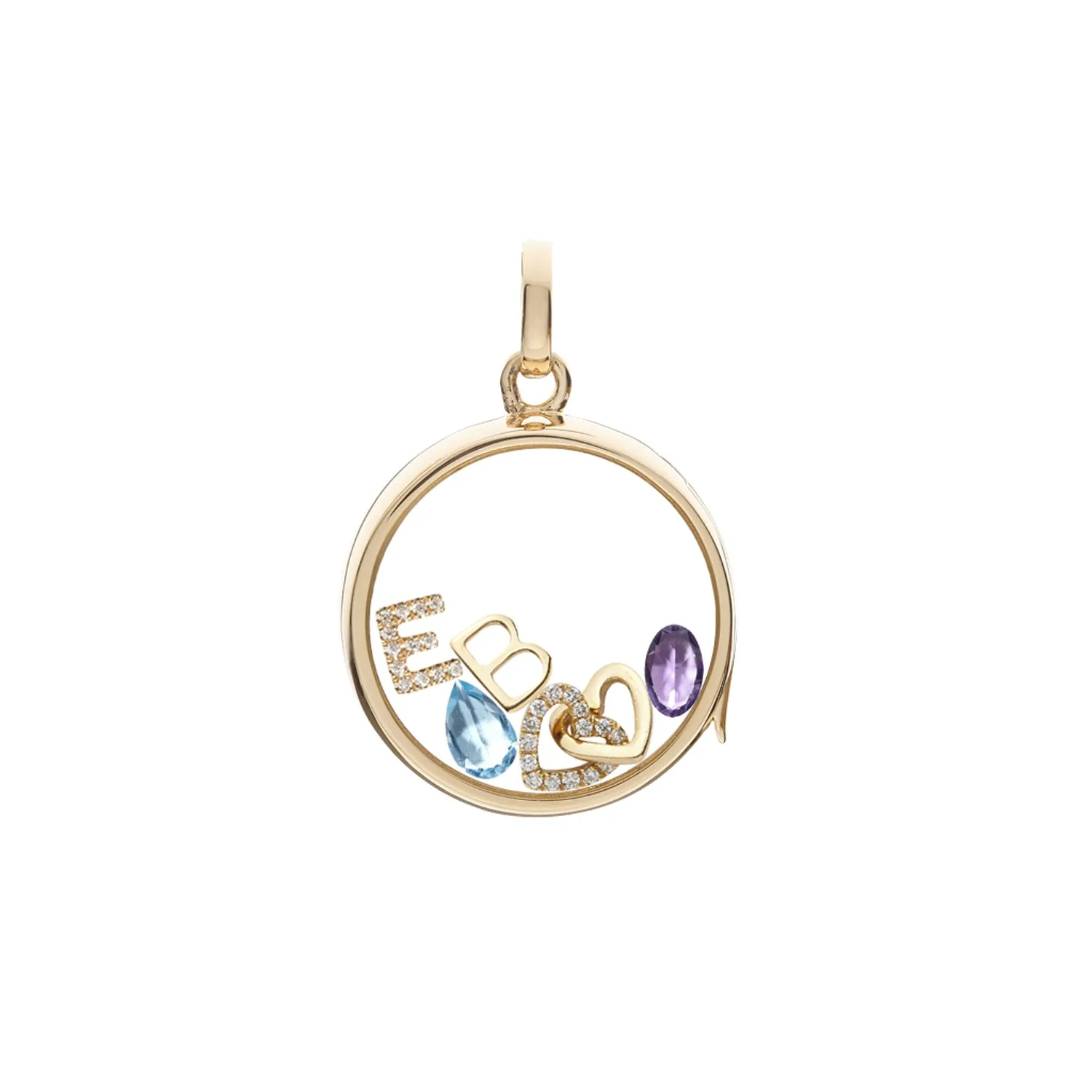 Amethyst February Birthstone Charm