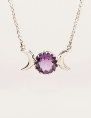 Amethyst Mystic Moon Necklace