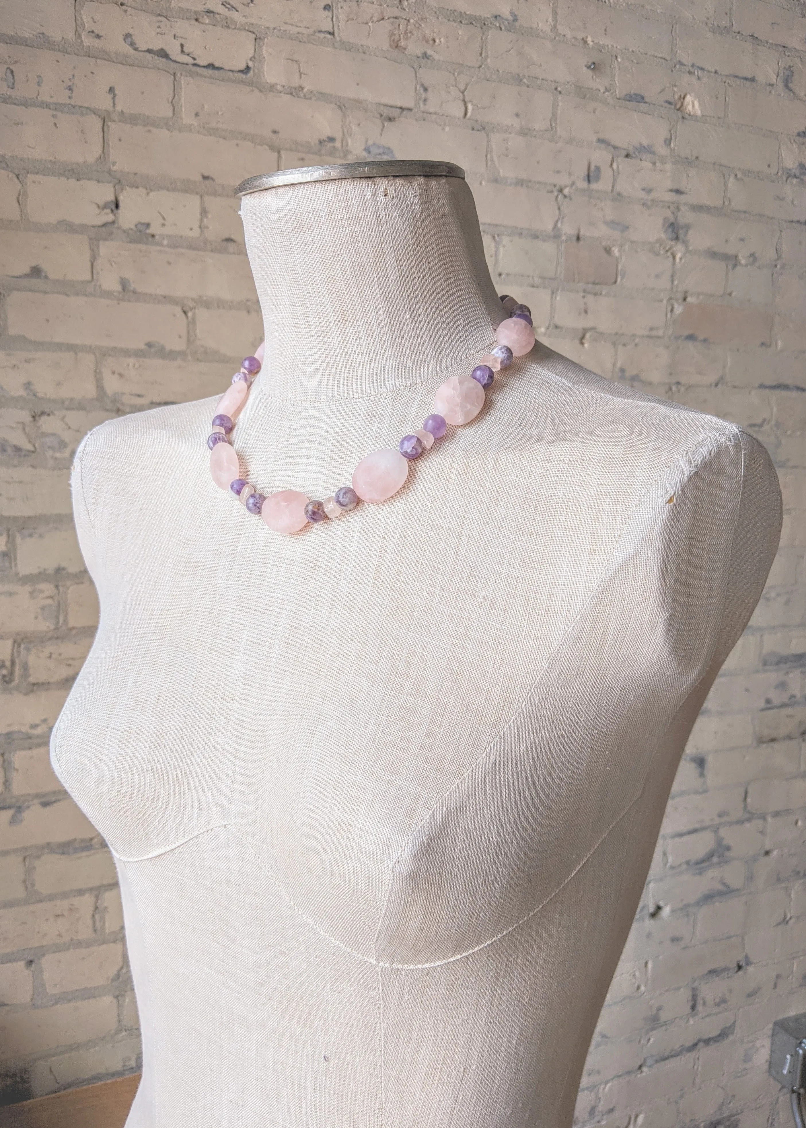 Amethyst Rose Necklace