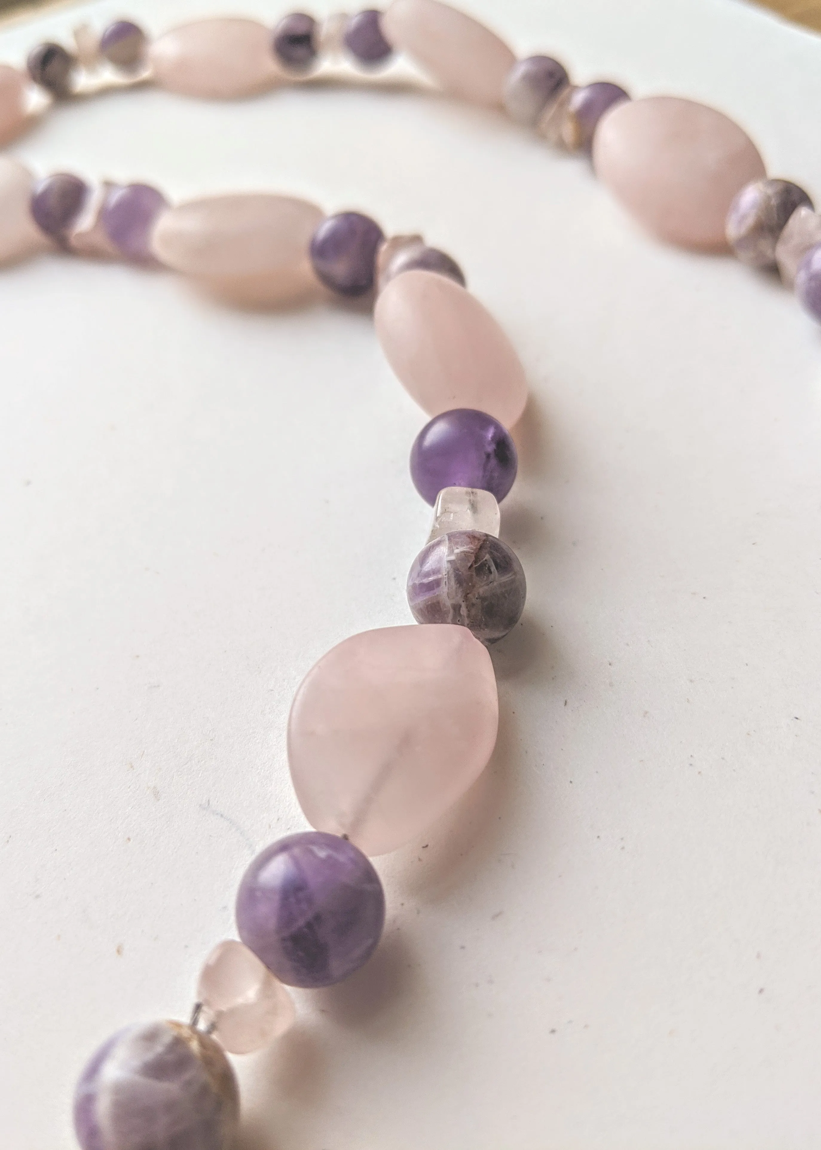 Amethyst Rose Necklace