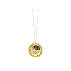 Antique Victorian Octagon  9ct Yellow Gold Locket