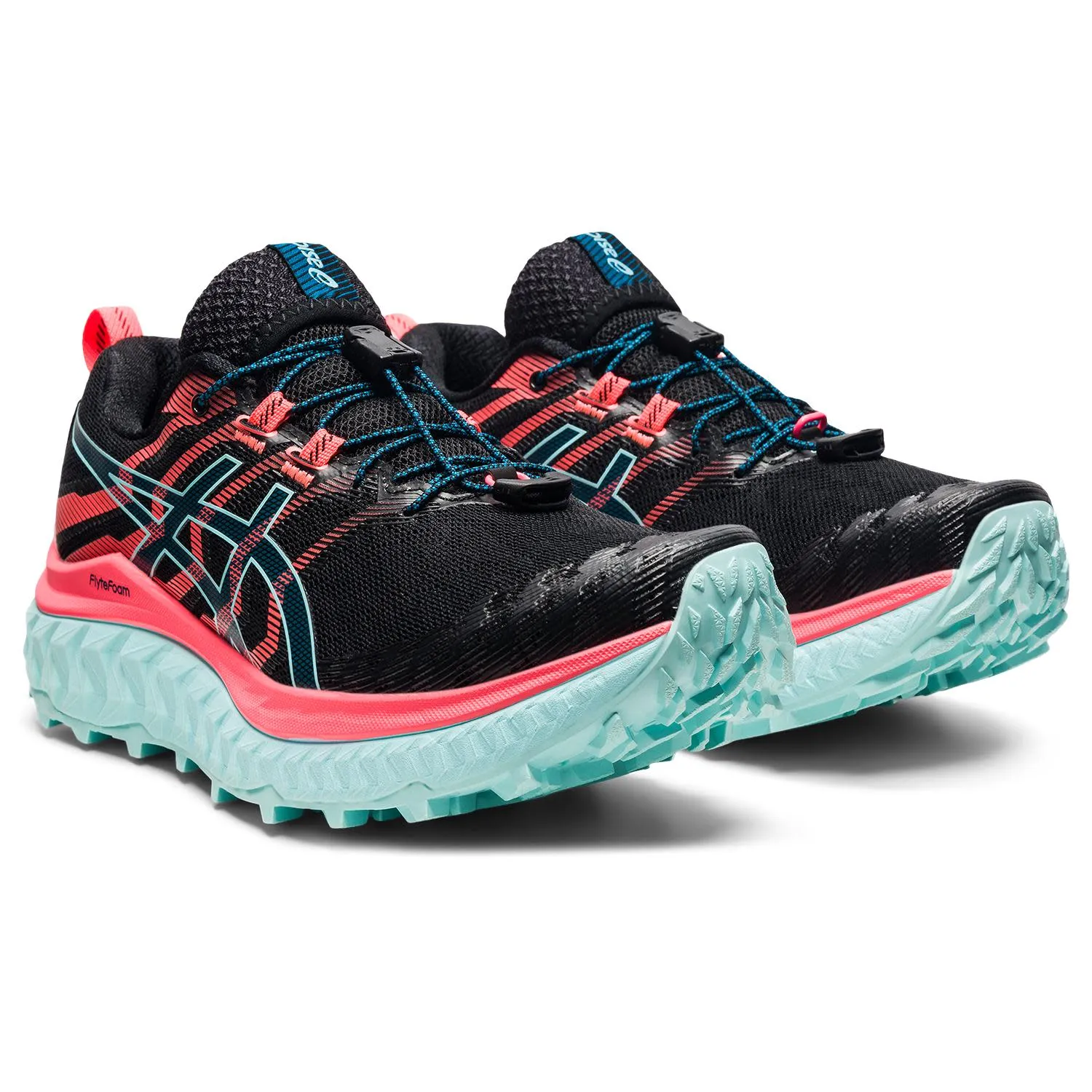 Asics Women&#x27;s Trabuco Max Black/Blazing Coral | Buy Asics Women&#x27;s Trabuco Max Black/Blazing Coral here | Outnorth