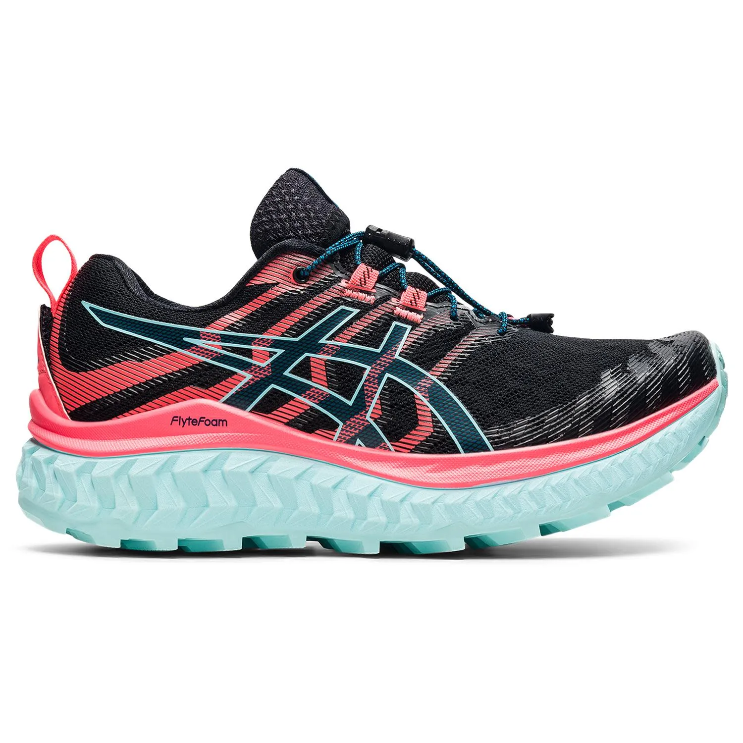 Asics Women&#x27;s Trabuco Max Black/Blazing Coral | Buy Asics Women&#x27;s Trabuco Max Black/Blazing Coral here | Outnorth