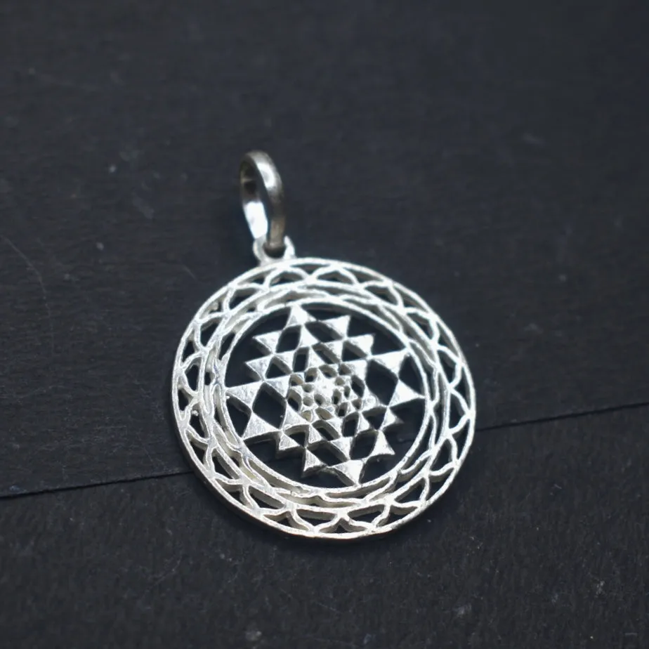 Asp Silver Sri Yantra Pendant