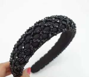 beads net embellished padded headband stylish hairband woman hair accessory