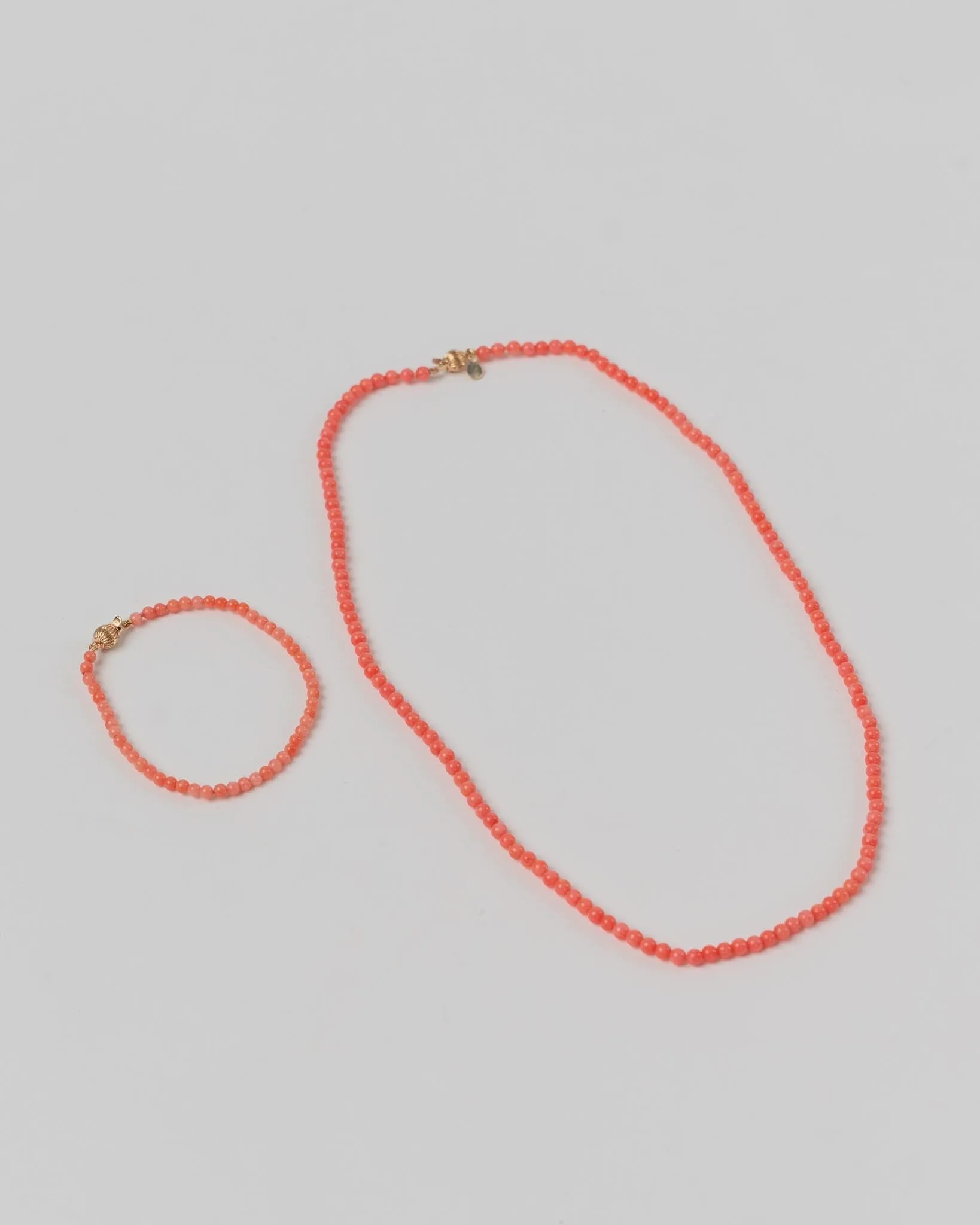 Beatrice Valenzuela Pink Bamboo Coral Necklace