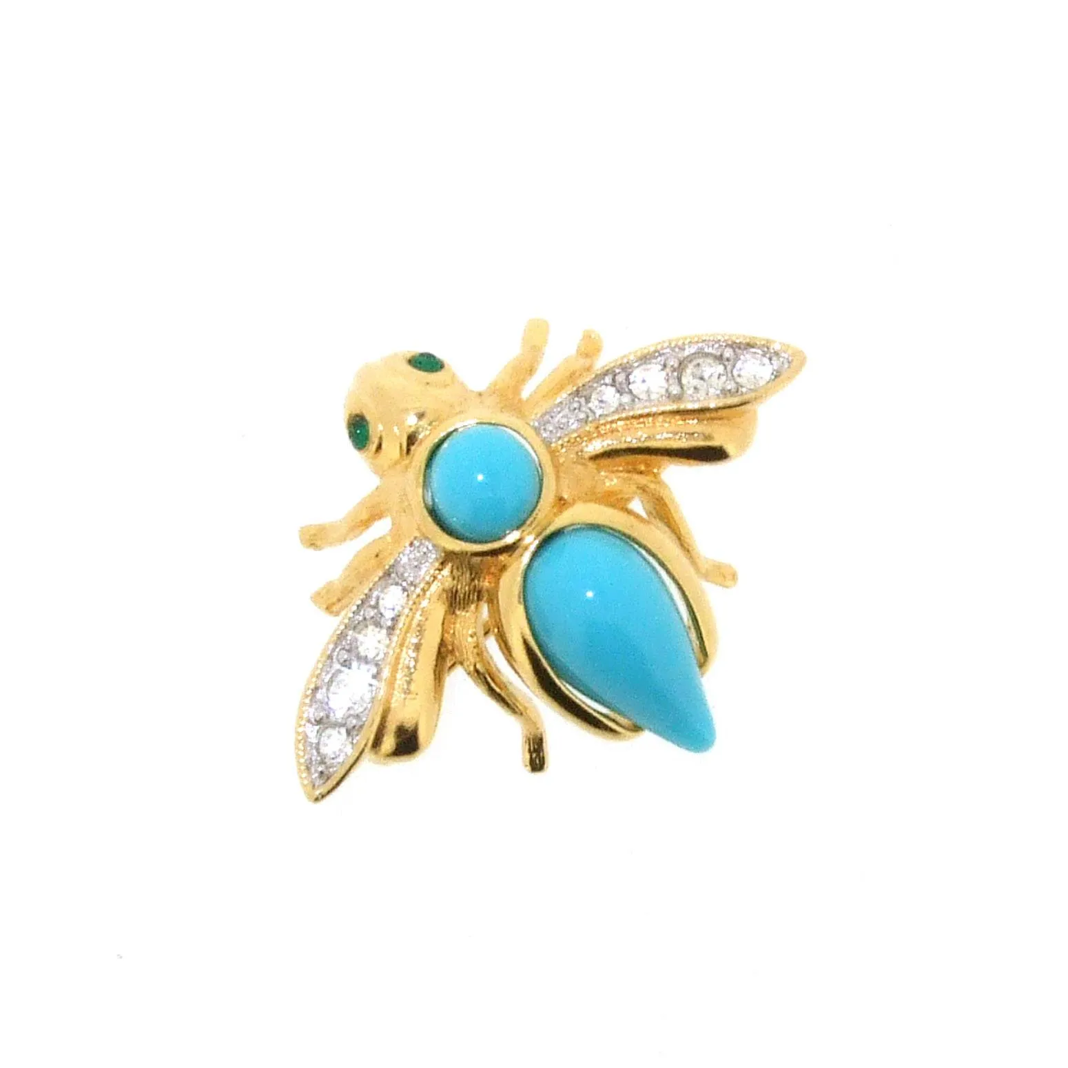 Bee in a beehive brooch by Joan Rivers interchangable colours