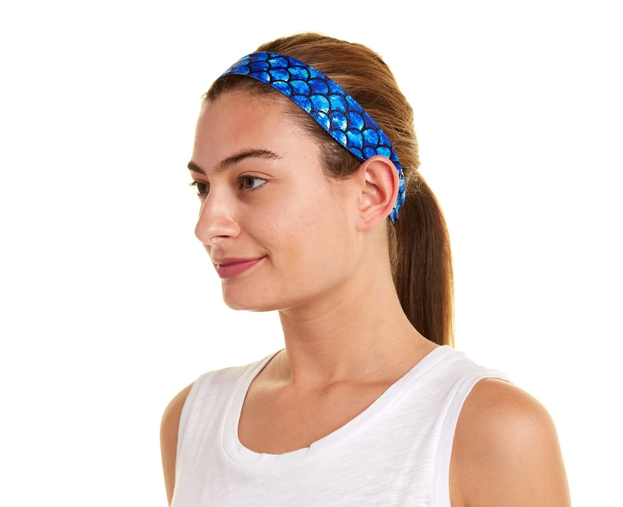 Blue Mermaid Non-Slip Headband