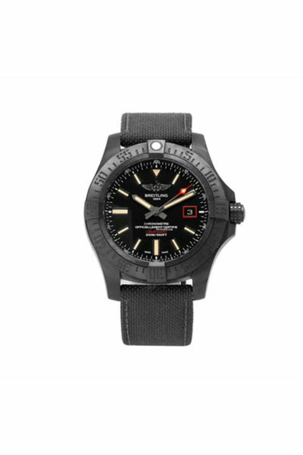 breitling avenger blackbird automatic black dial men's watch ref. v1731110-bd74-109w-m20basa.1