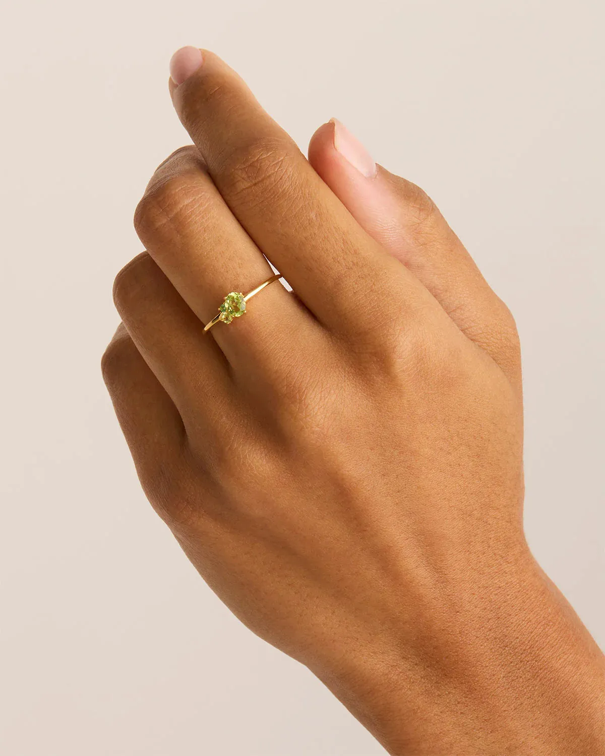 By Charlotte Kindred August Birthstone Ring, Gold or Silver