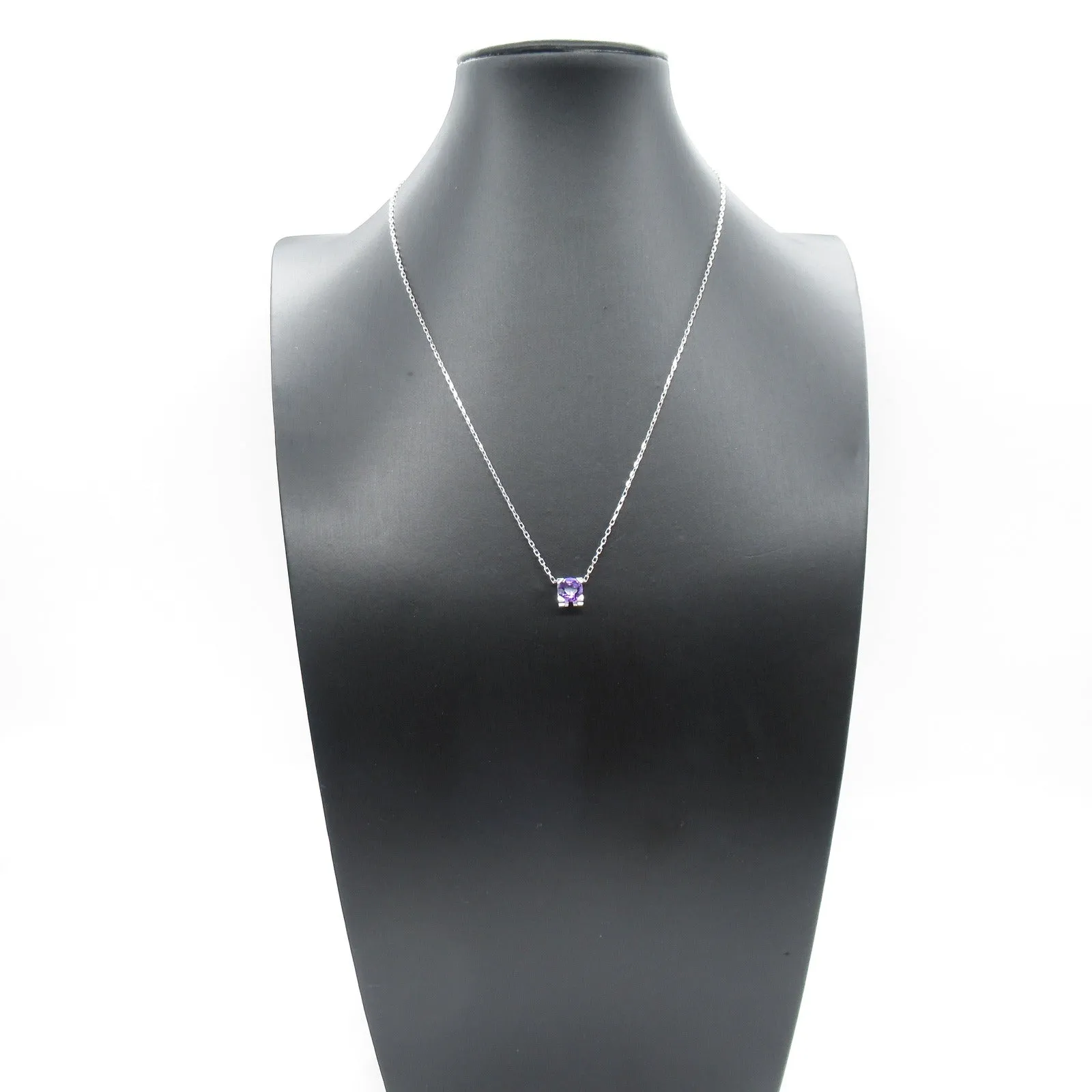 Cartier Amethyst Necklace K18WG White Gold