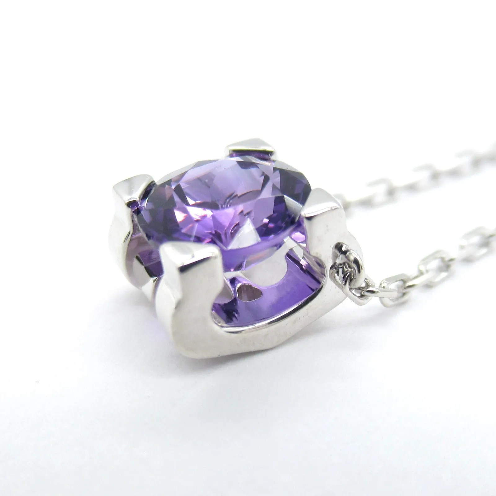 Cartier Amethyst Necklace K18WG White Gold