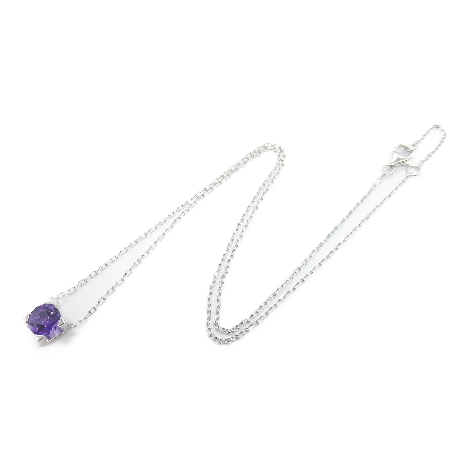 Cartier Amethyst Necklace K18WG White Gold