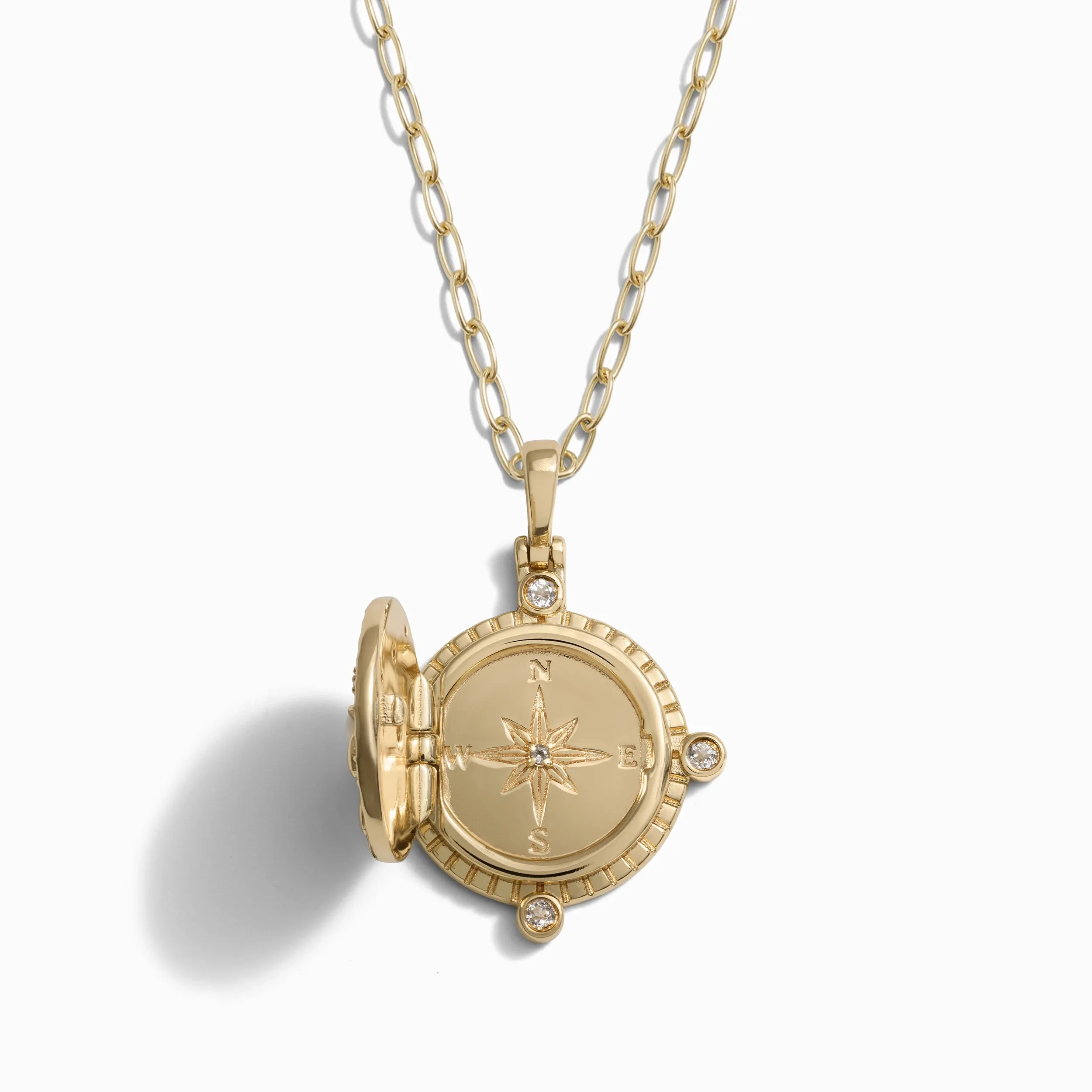 Compass Locket Necklace