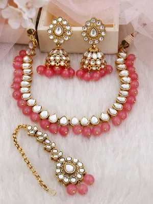 Coral Aaradhya Kundan Jewellery set