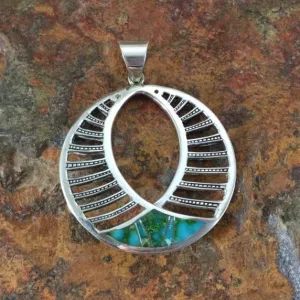 David Rosales Sonoran Gold Sterling Silver Pendant