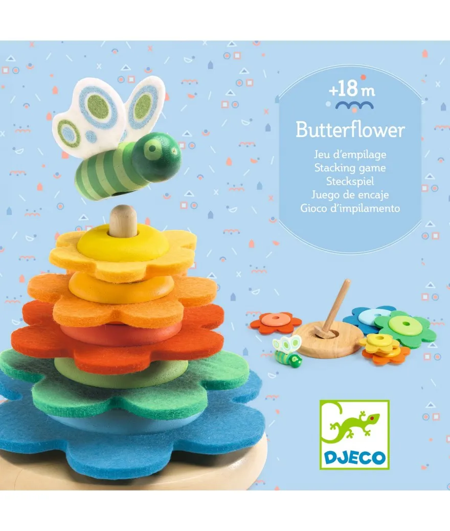 Djeco stapelspel Butterflower  18m