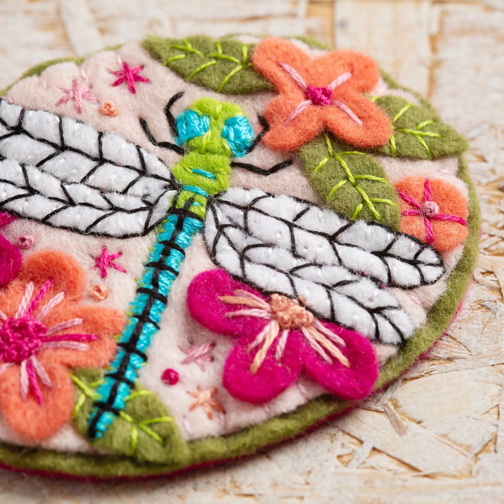 Dragonfly Felt Craft Brooch Kit