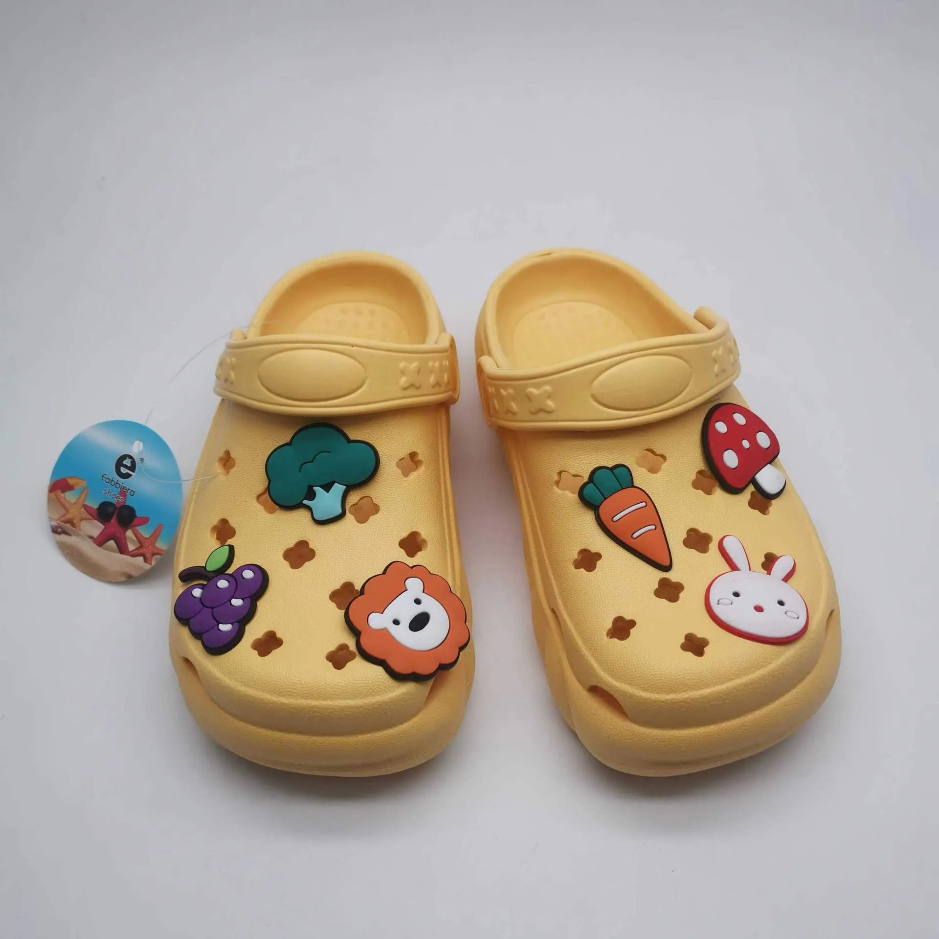 Dunnmall Children's Hole Shoes Children's Slippers Parent-Child Home Summer Outer Wear Closed Toe Non-Slip Girls Sandals Boys Soft Bottom Beach