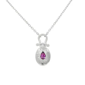 Esme Rhodolite Silver Necklace