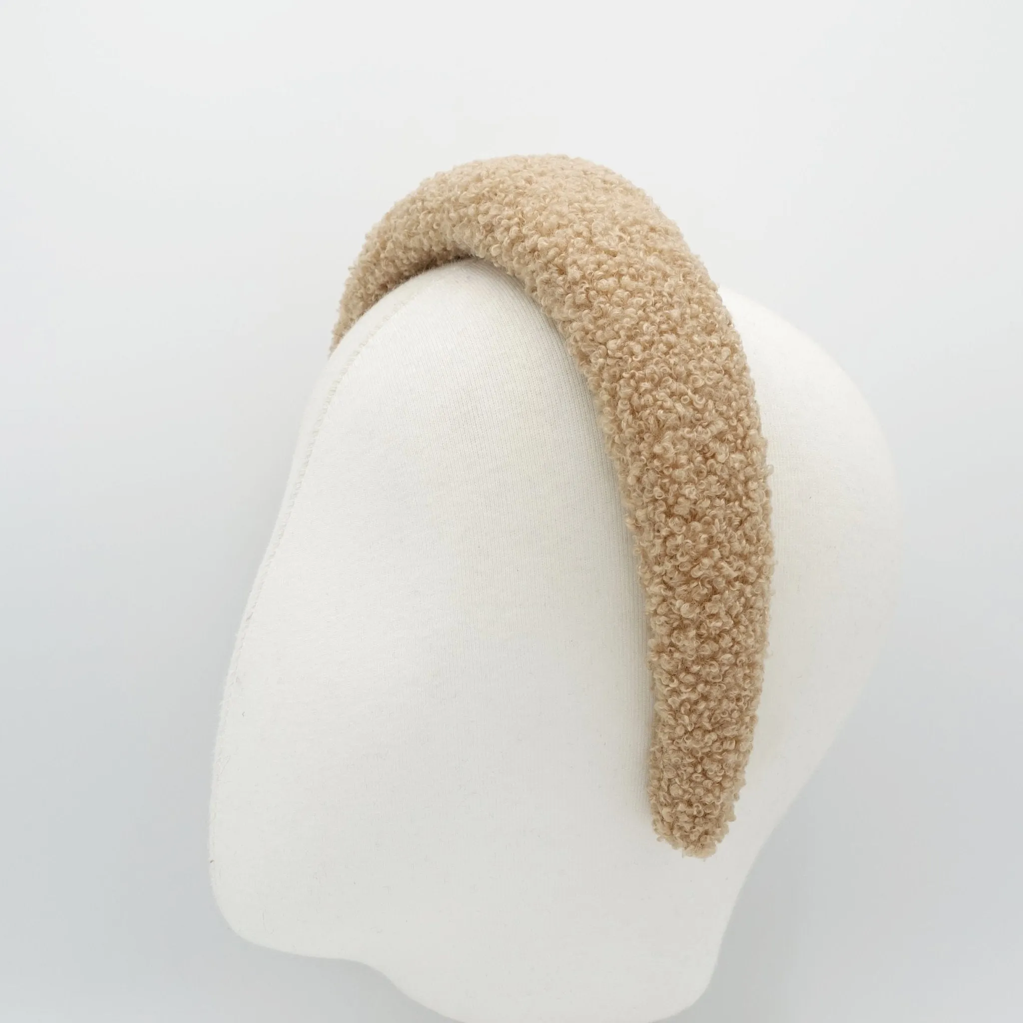 fabric lamb fur headband padded hairband