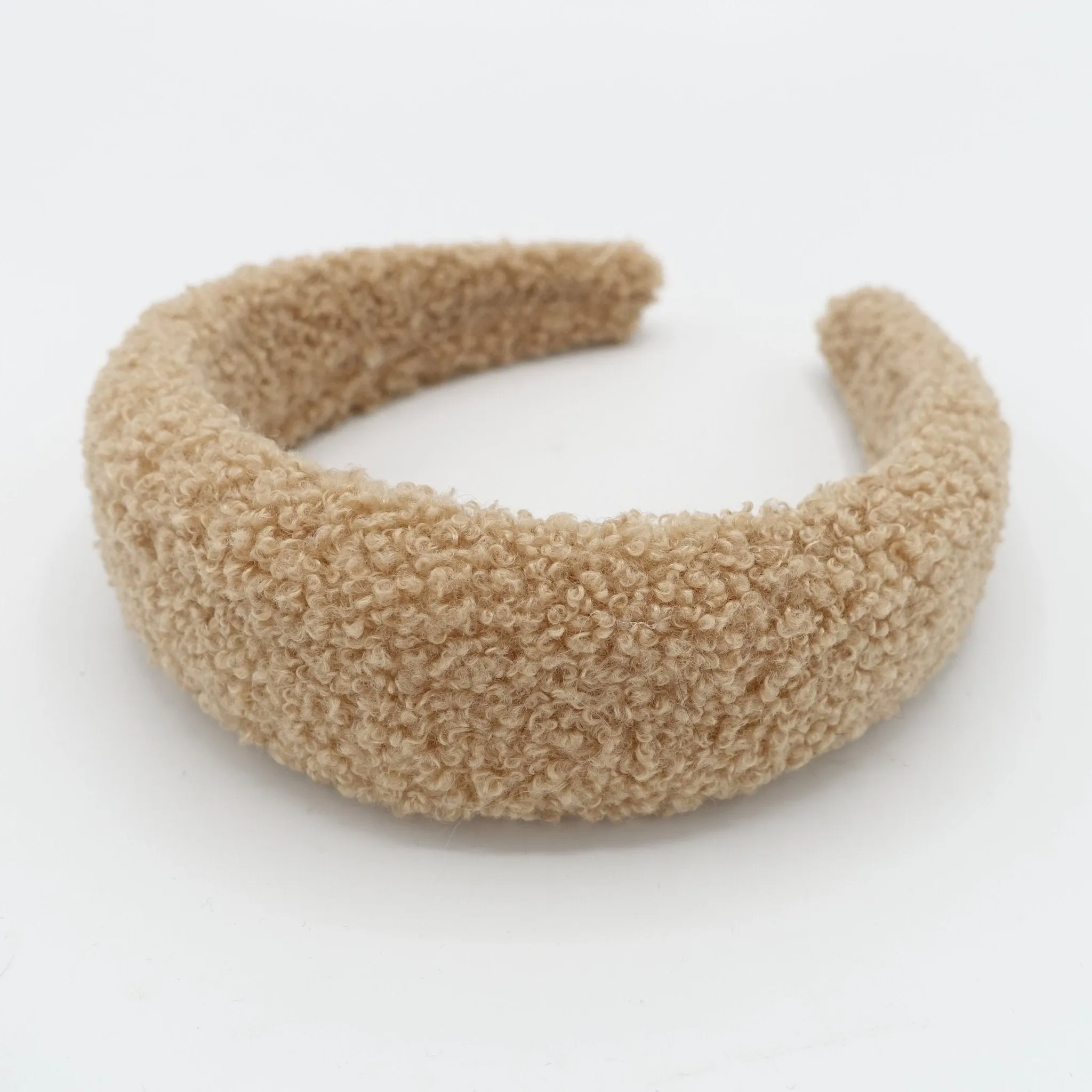 fabric lamb fur headband padded hairband