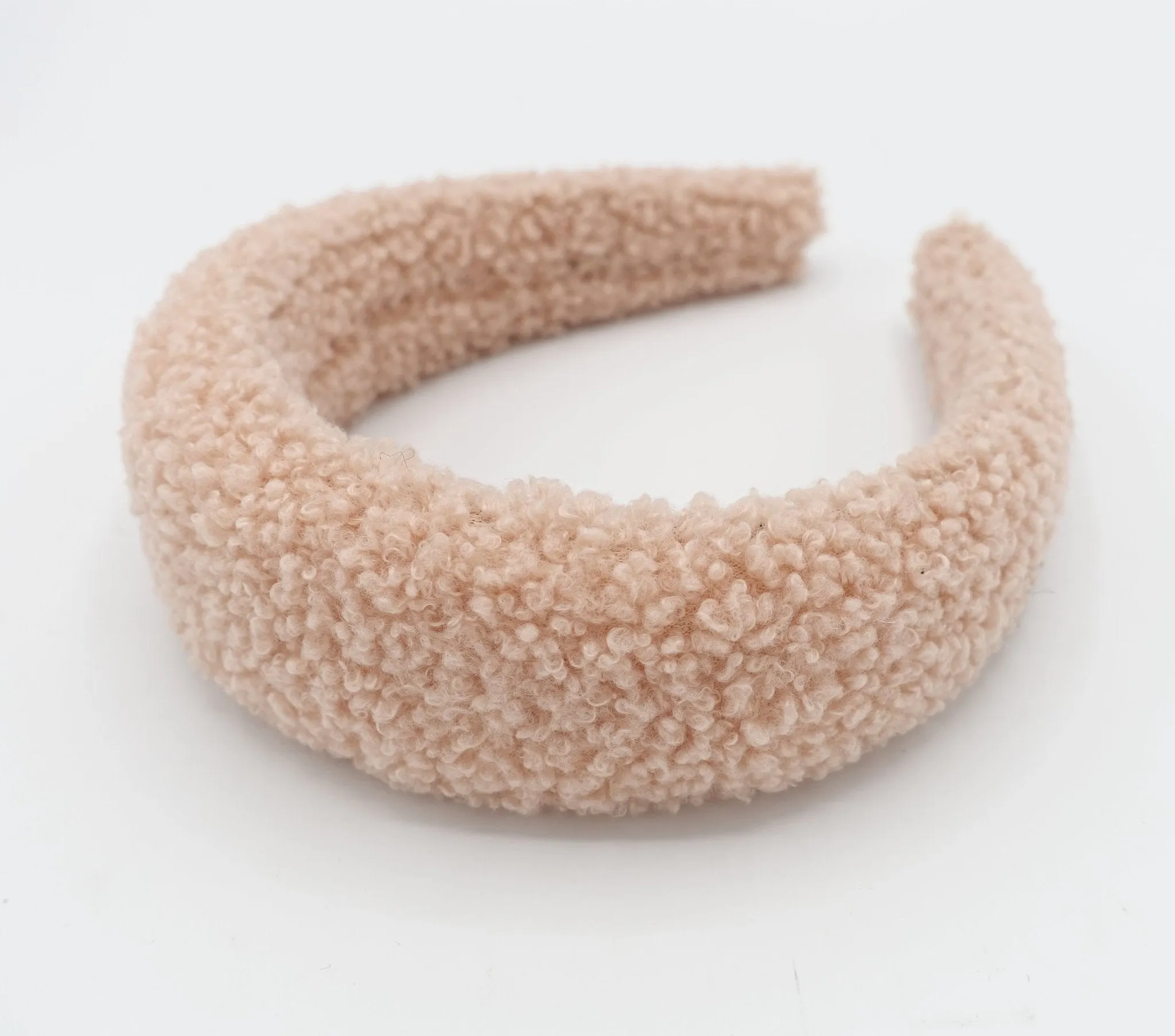 fabric lamb fur headband padded hairband