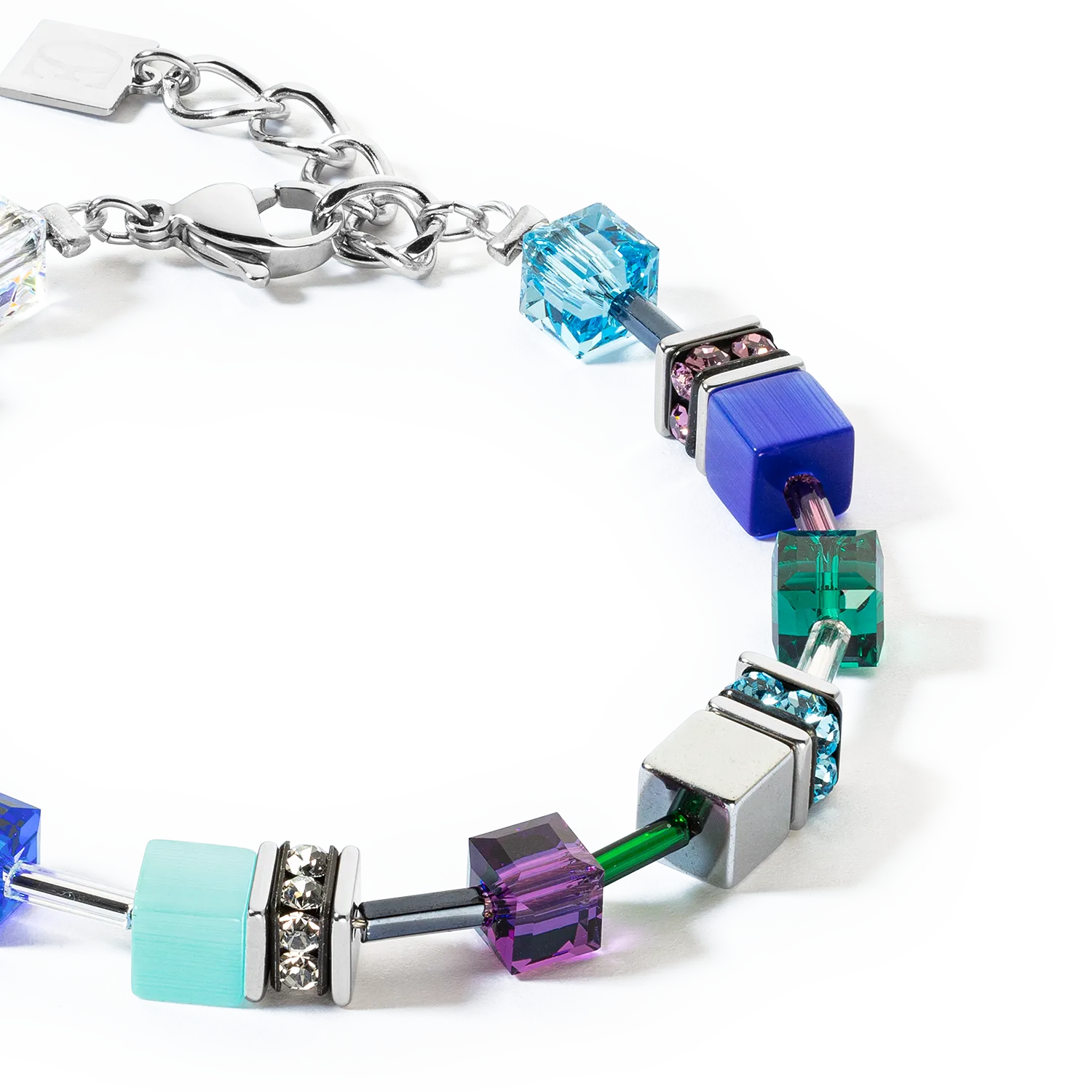 GeoCUBE® Iconic bracelet turquoise lilac