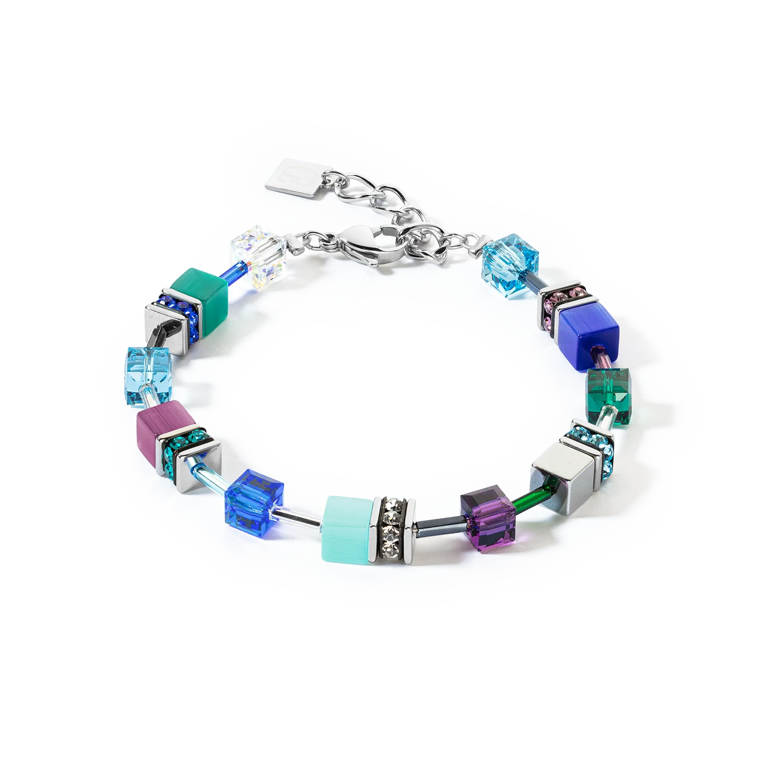 GeoCUBE® Iconic bracelet turquoise lilac