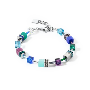 GeoCUBE® Iconic bracelet turquoise lilac