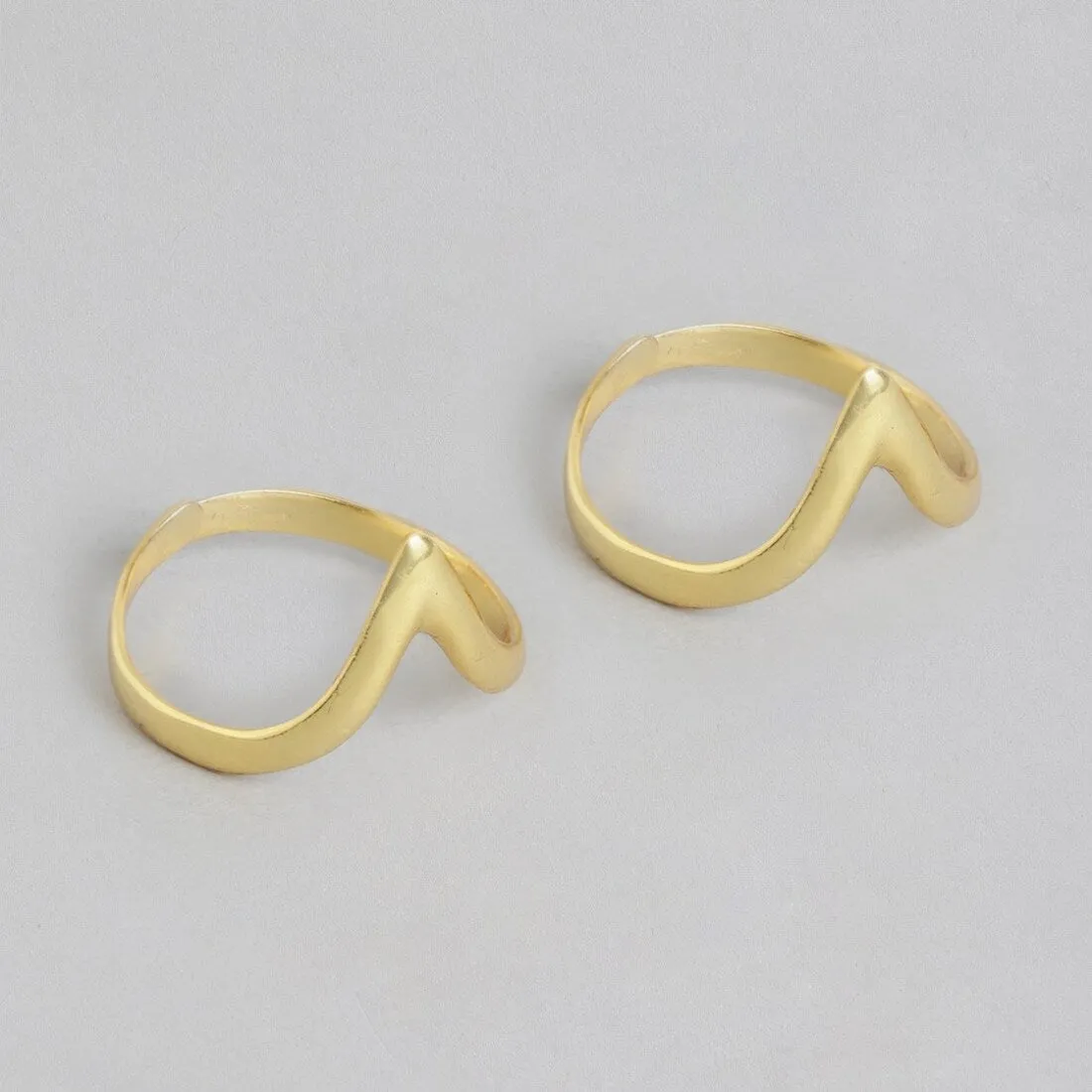 Golden Elegance 925 Sterling Silver Gold Plated Toe Ring