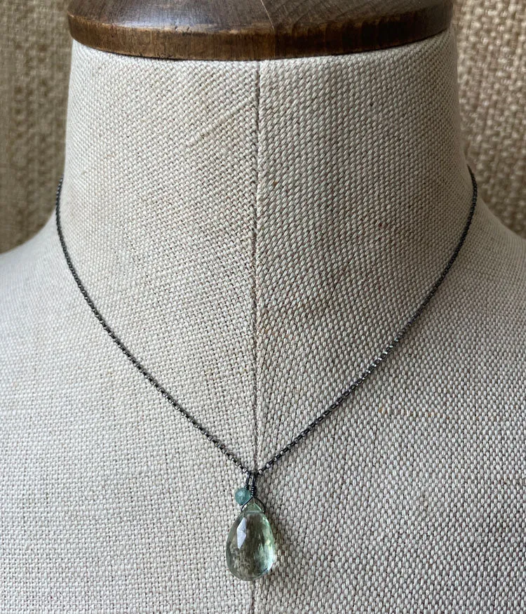 Green Amethyst Necklace