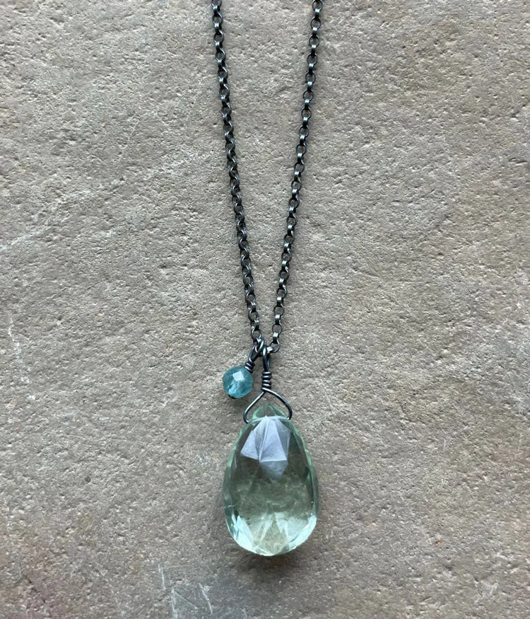 Green Amethyst Necklace