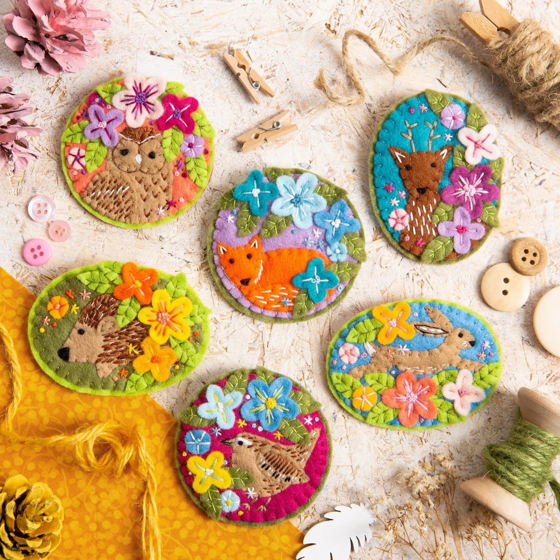 Hare Felt Craft Brooch Kit