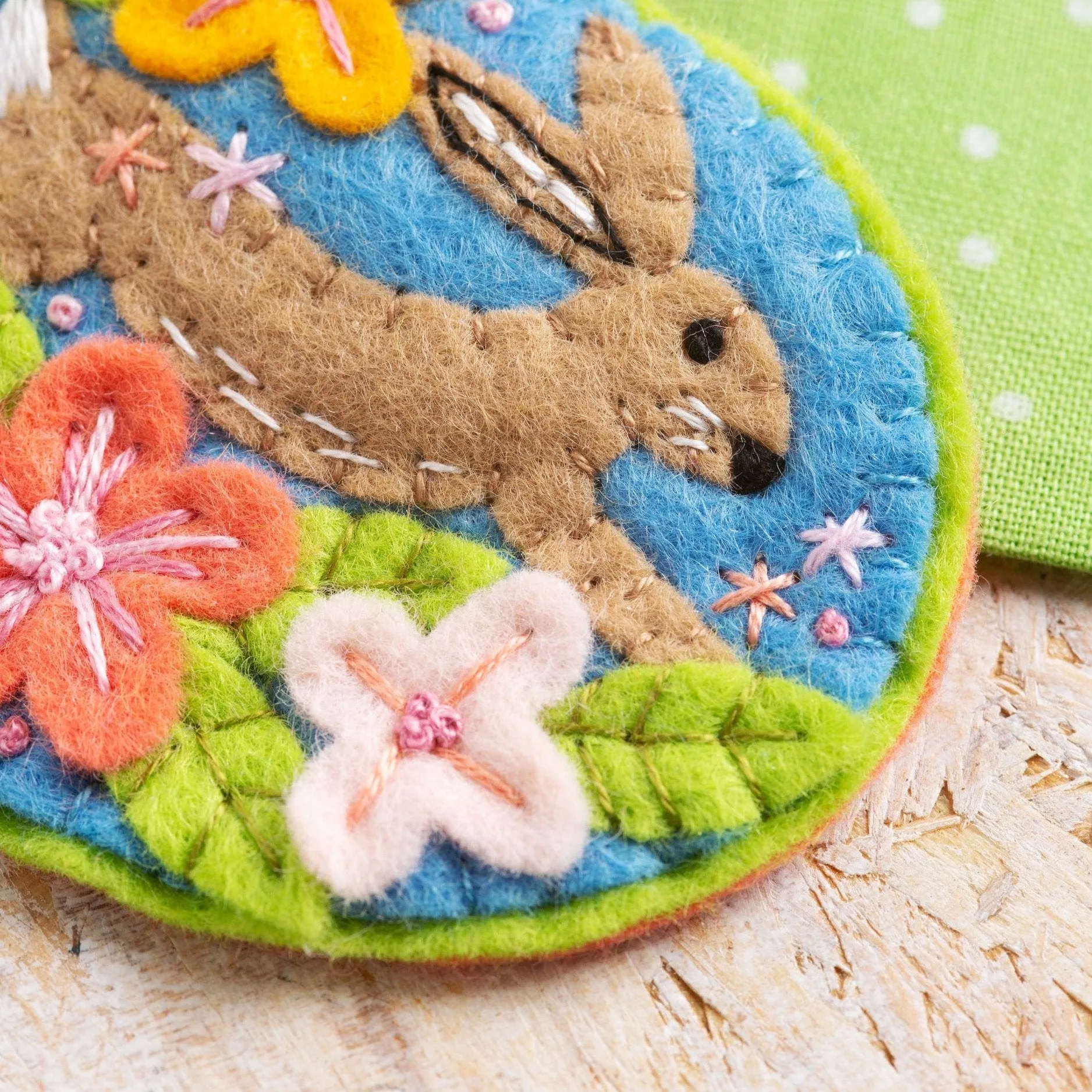 Hare Felt Craft Brooch Kit